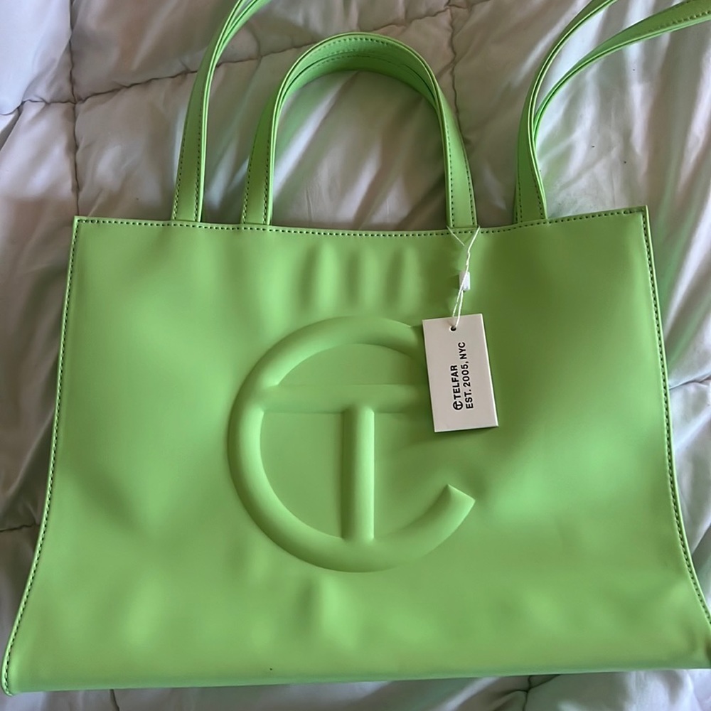 Double mint medium Telfar bag